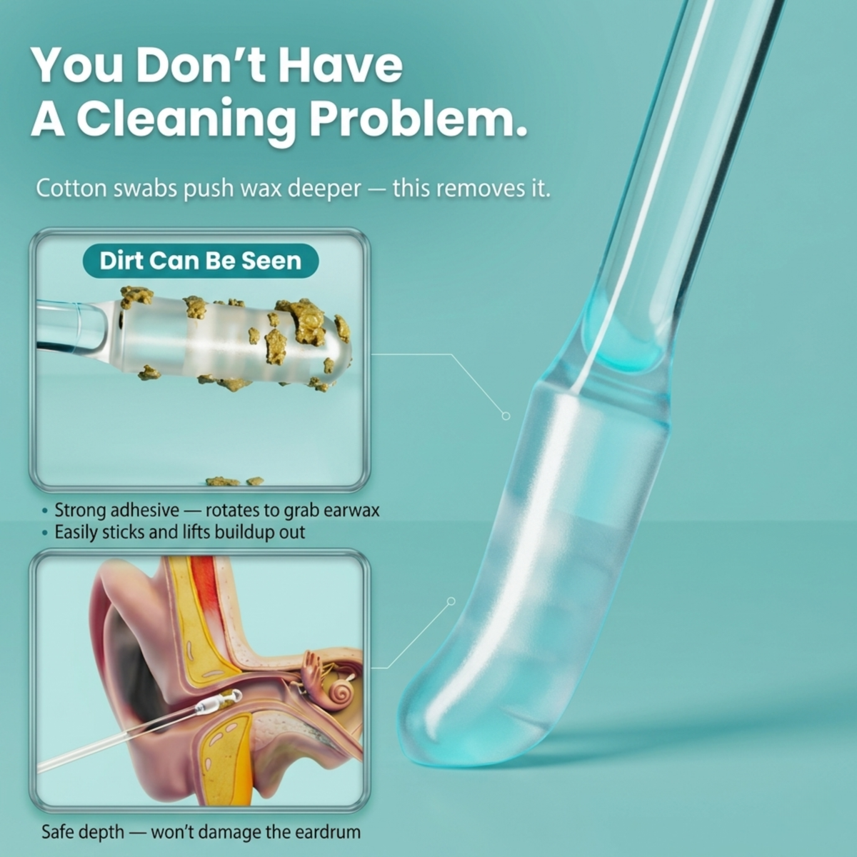 Sticky-Tip Ear Cleaning Sticks