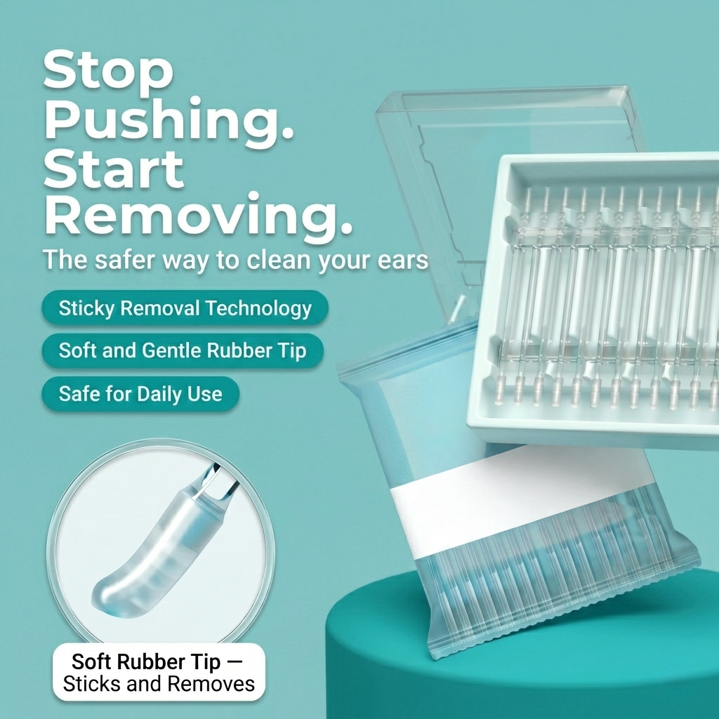 Sticky-Tip Ear Cleaning Sticks