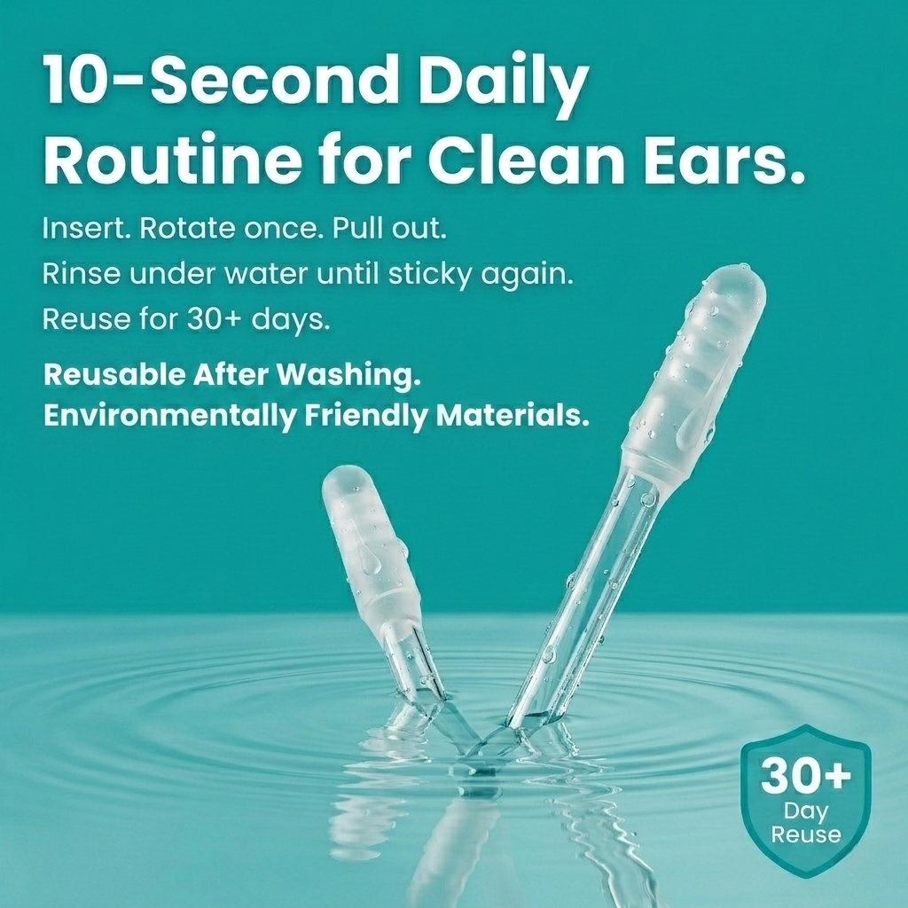 Sticky-Tip Ear Cleaning Sticks