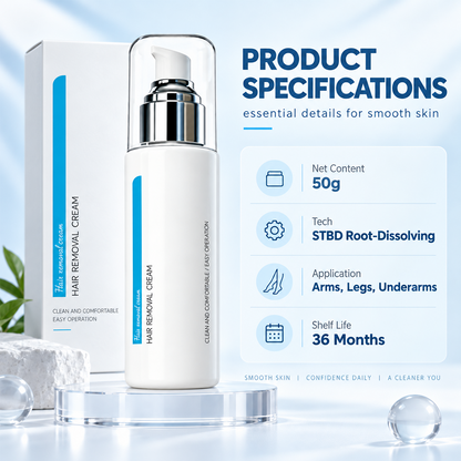 🌸 Ice-Cooling Hair Removal Cream – instantly soothes sensitive skin. ✨